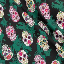 Algodón Muerto Calavera Multicolor