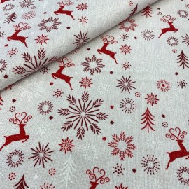 Loneta HP Lurex Navidad —  Donner 21907 rojo