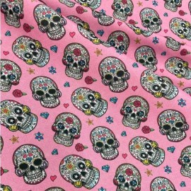 Tafetan Holbox Digital	Calavera f/rosa