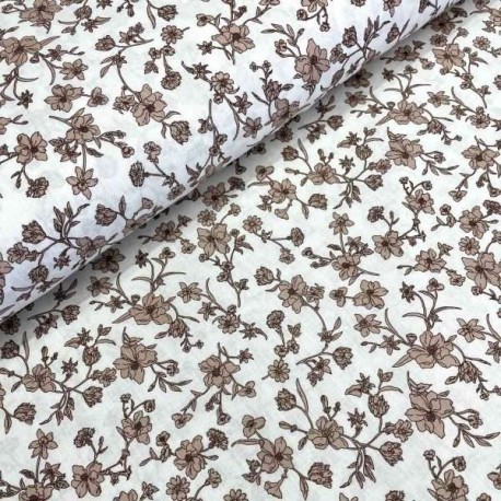 Cotton Liberty Print  FB Flor Beige