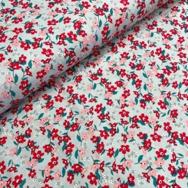 Cotton Liberty Print  Flor ch rojo