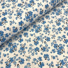 Cotton Liberty Print Flores FB Azul.