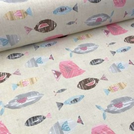 Printed Fabric Panama Calpe Peix