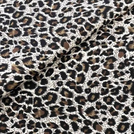 Cotton Liberty Print  —  Jaguar beige