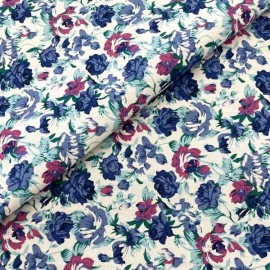 Cotton Liberty Print  —  Amanecer azul con rosas