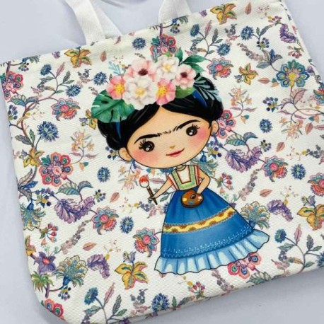 Bolsa Azteca Frida std — blanco