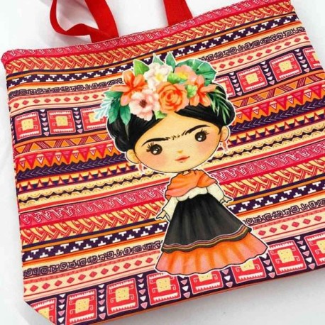 Bolsa Azteca Frida std — Naranja