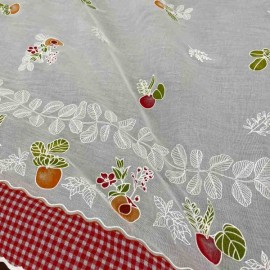 Estampado Cocina Cenefa — Provenzal F Blanco V rojo