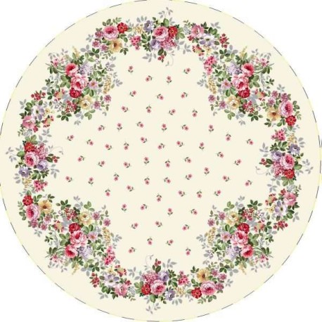 Mantel Round Redondo 1.60 —  Mod Harmonic rosebush 1007