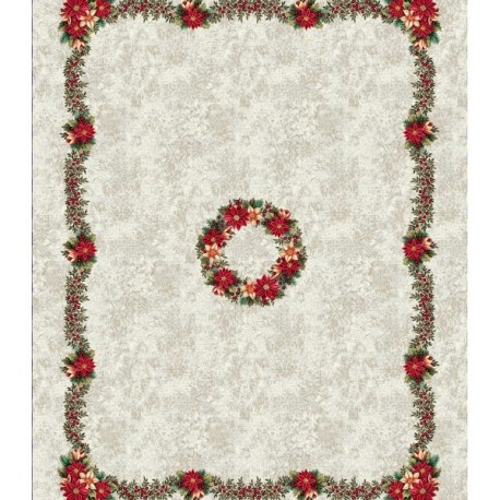 Mantel Rectangular Navideño  — Joy Siver 1193 NA 160 X 250