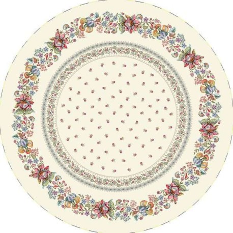 Mantel Round Redondo 1.60 —  Mod Floral elegance 1005