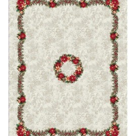 Mantel Rectangular Navideño  — Joy Siver 1193 NA 160 X 250